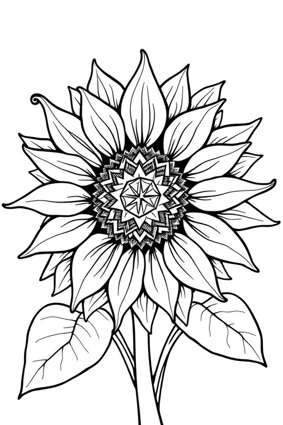abstraktes Sonnenblumen-Farbmuster