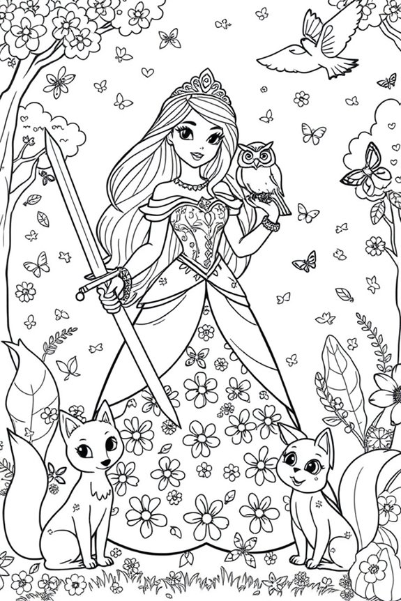Abenteuer Prinzessin Malvorlage