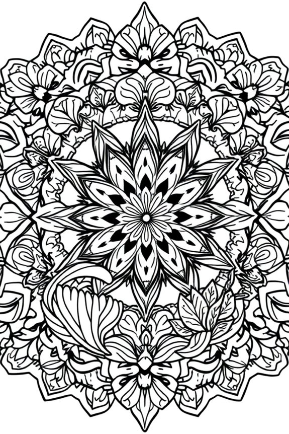 Ariel Mandala Ausmalbild