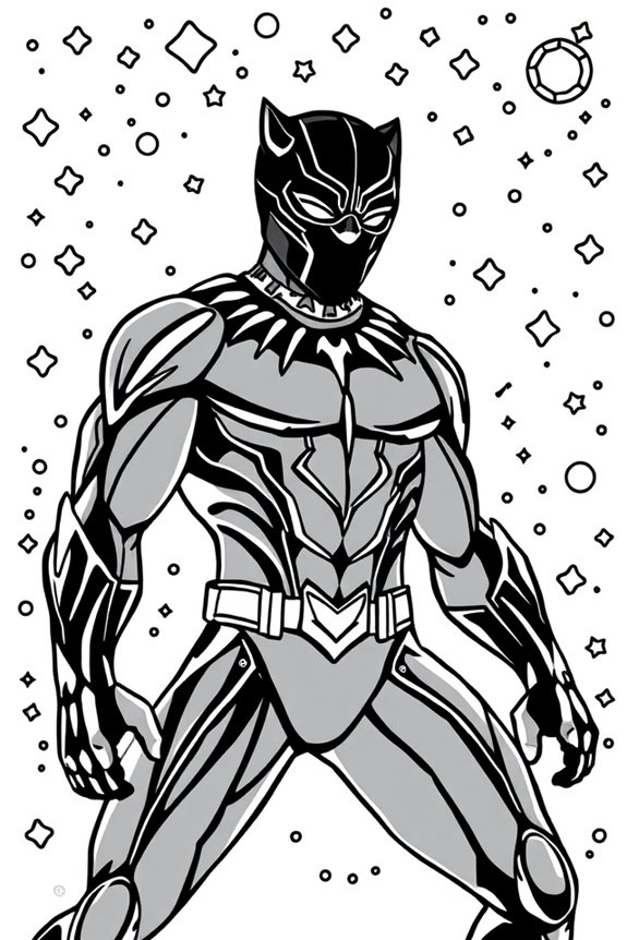 Black Panther Ausmalbild