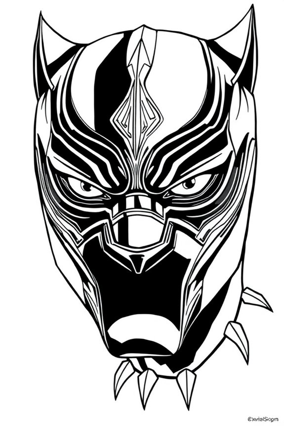 Schwarzer Panther Ausmalbild