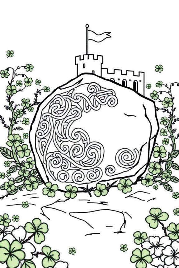 Blarney-Stein Ausmalbild