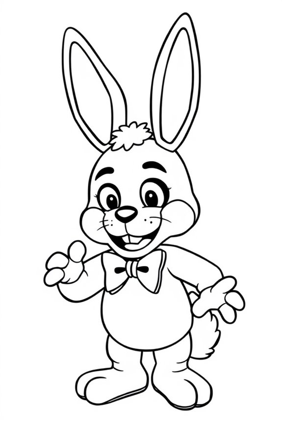 Bonnie der Hase Ausmalbild