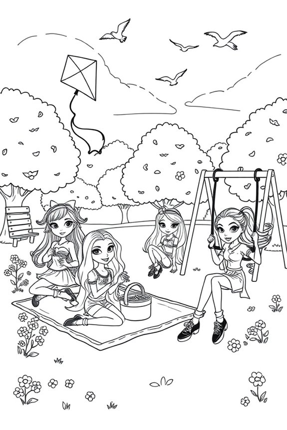 Bratz Park Ausmalbild