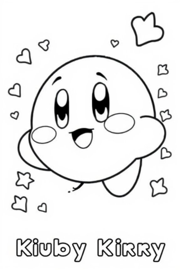 Chibi Kirby Ausmalbild