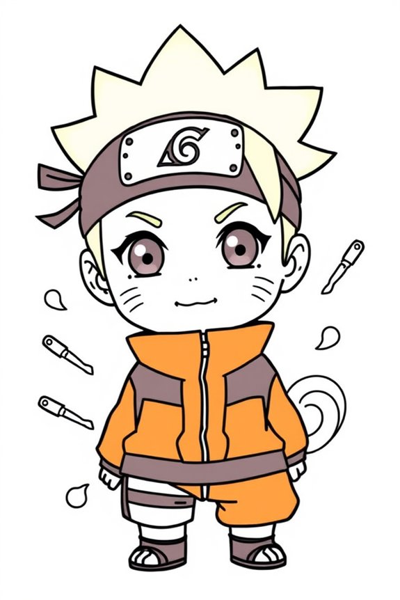 Chibi Naruto Ausmalbild