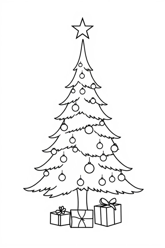 Weihnachtsbaum Ausmalbild