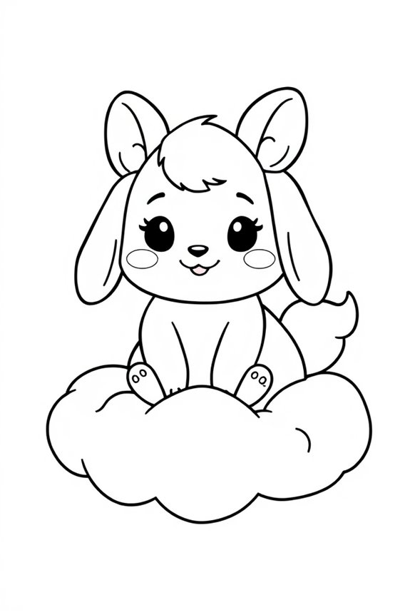Cinnamoroll Wolken Ausmalbild