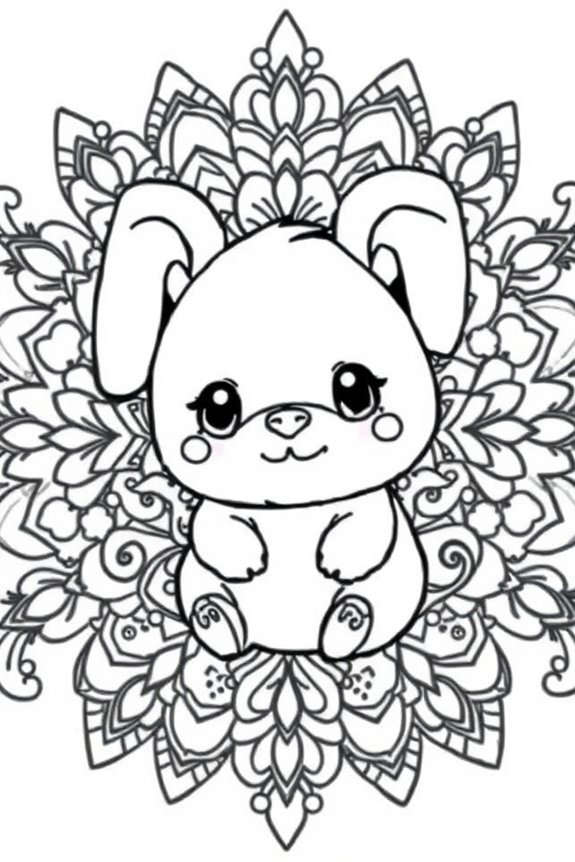 Cinnamoroll Ausmalbild herunterladen