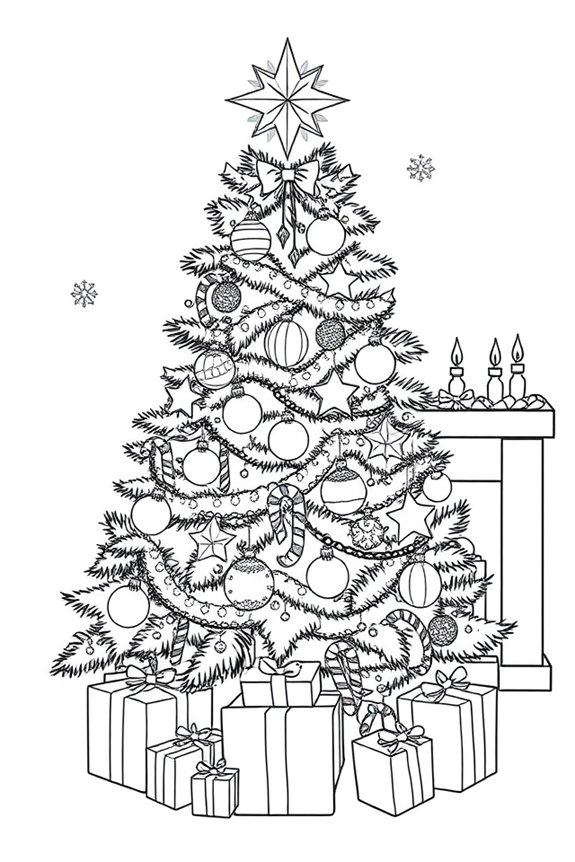 Ausmalbild Weihnachtsbaum