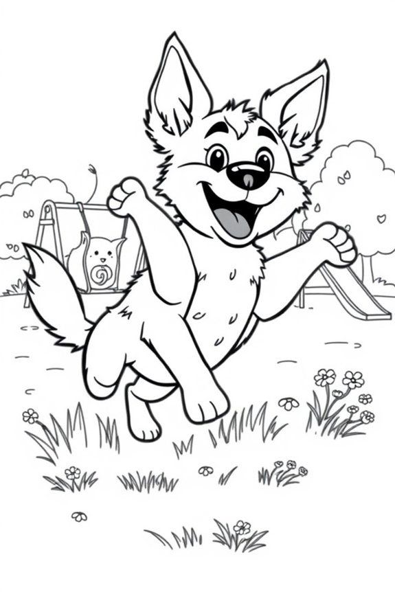 Malvorlage von Bluey