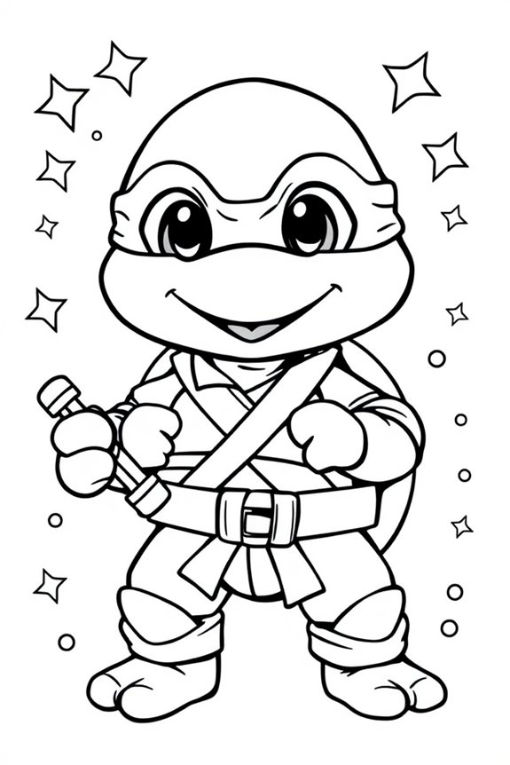 niedliche Baby-Ninja-Schildkröte