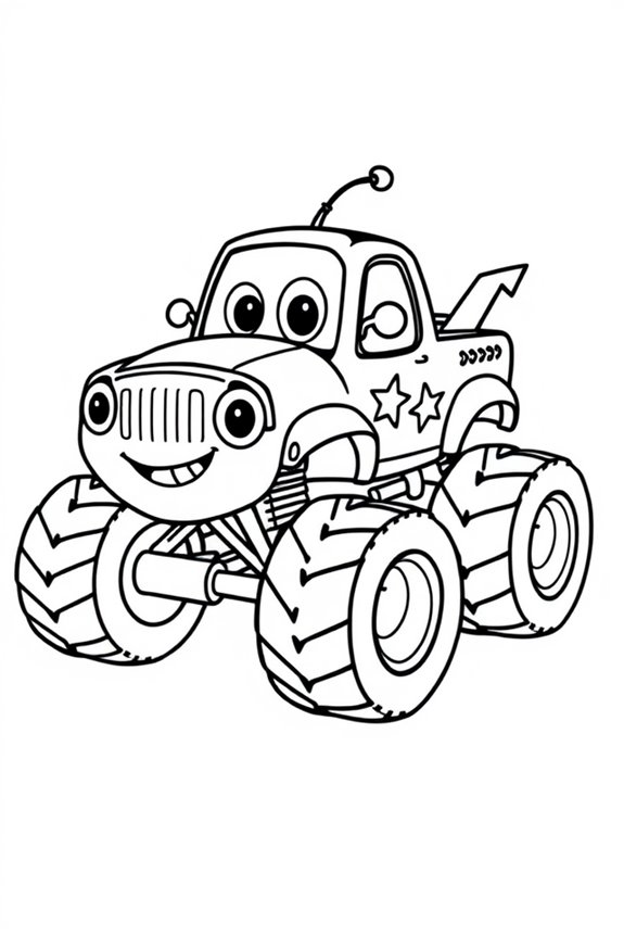 süßer Cartoon-Monstertruck