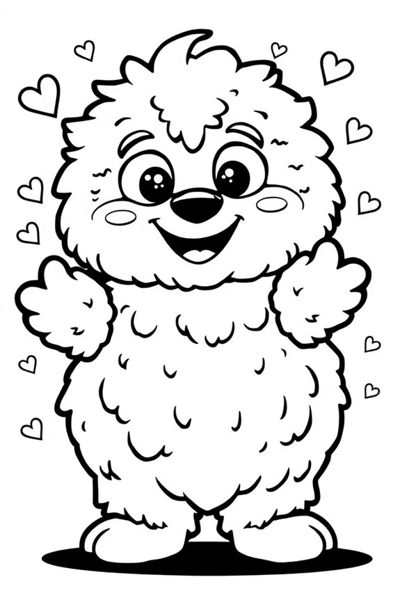 niedliche Huggy Wuggy Ausmalbild