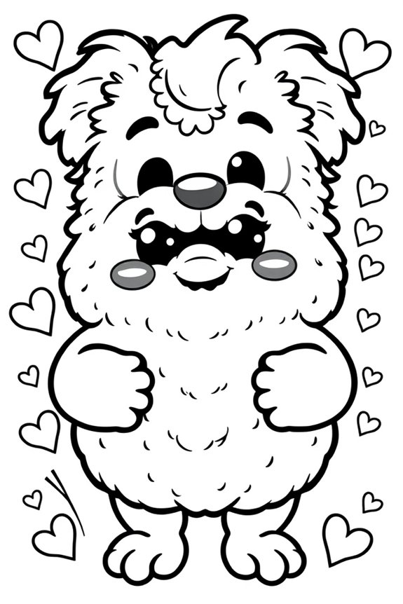 niedliche huggy wuggy ausmalbild