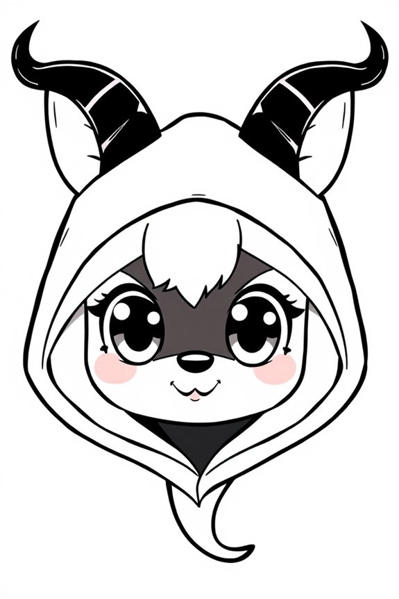 niedliche Kuromi Ausmalbild