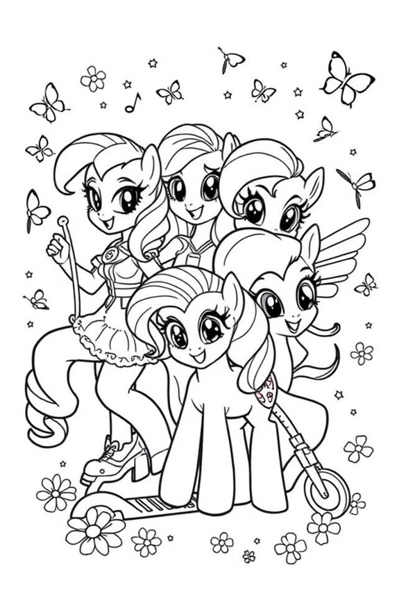 Ausmalbild der Cutie Mark Crusaders