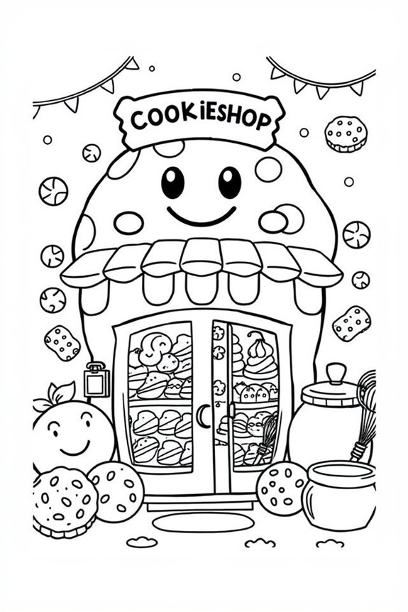 entzückende Keks-Shopkins-Ausmalvorlage