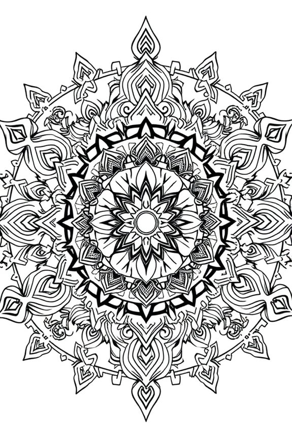 Dämonentöter Mandala Ausmalbild