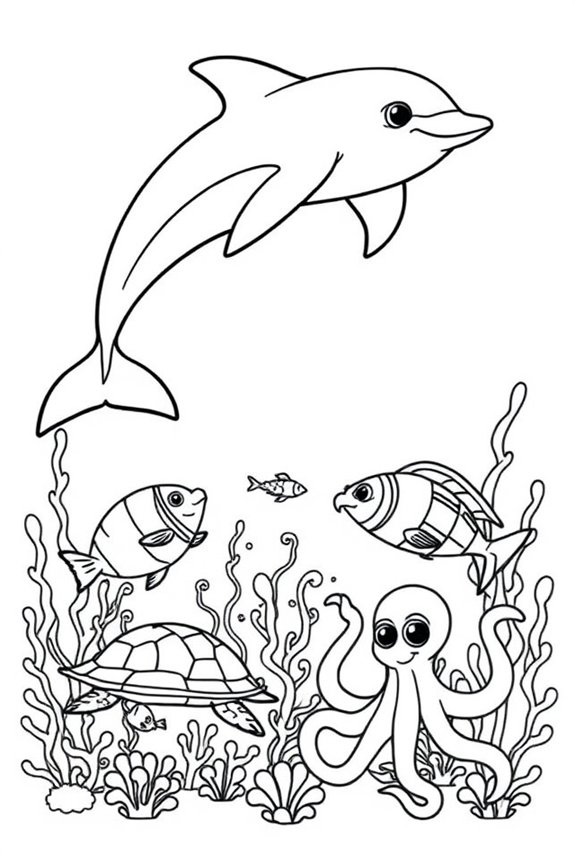 Delfin und Meeresfreunde