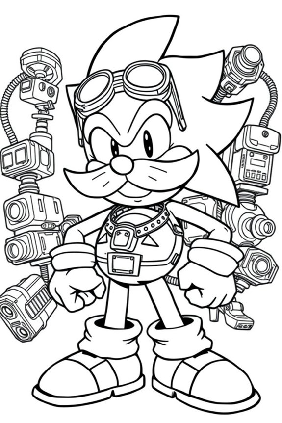lade Dr. Eggman Ausmalbild herunter