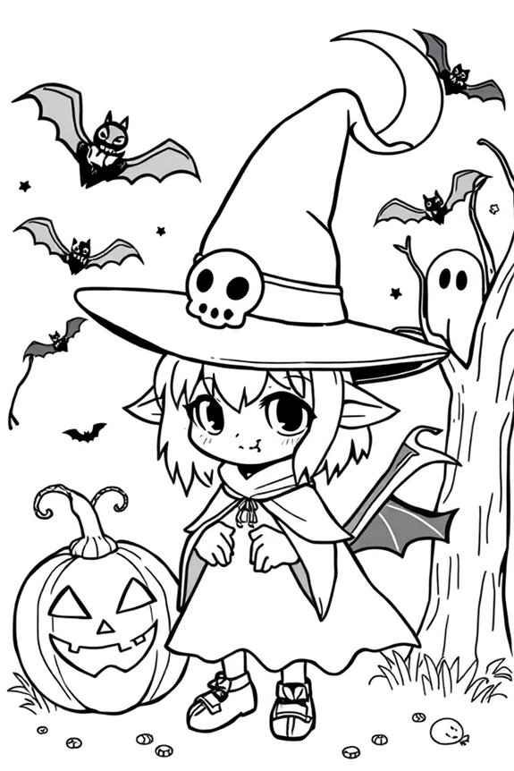 Halloween-Ausmalbild herunterladen