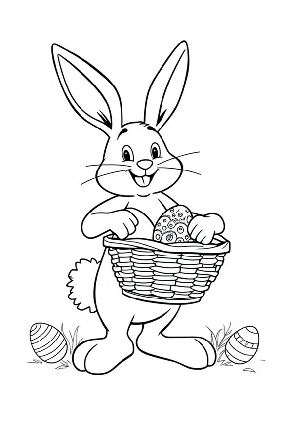 Osterhase Ausmalbild