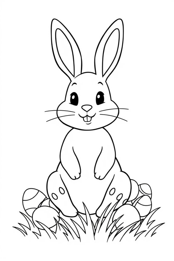 Osterhase Ausmalbild