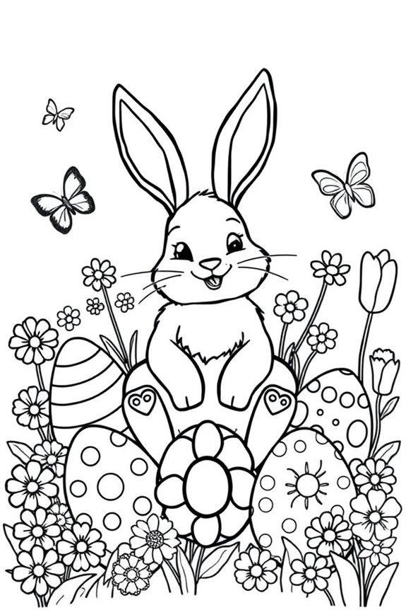 Osterhase Ausmalbild
