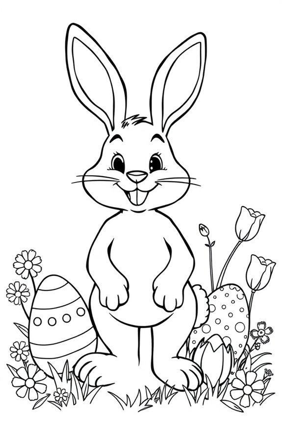 Osterhase Ausmalbild