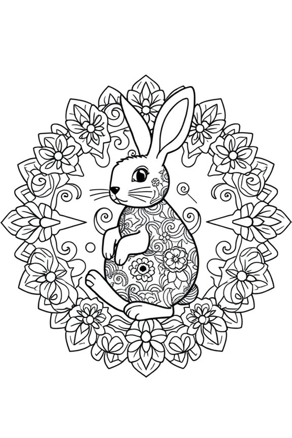 Osterhase Ausmalvorlage