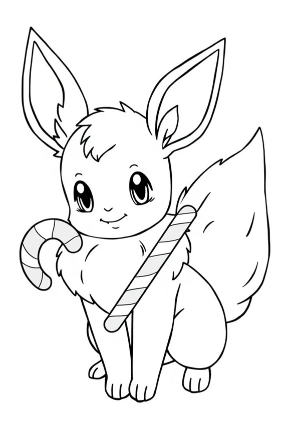 Eevee Ausmalbild herunterladen