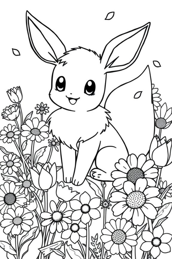 Eevee Ausmalbild herunterladen