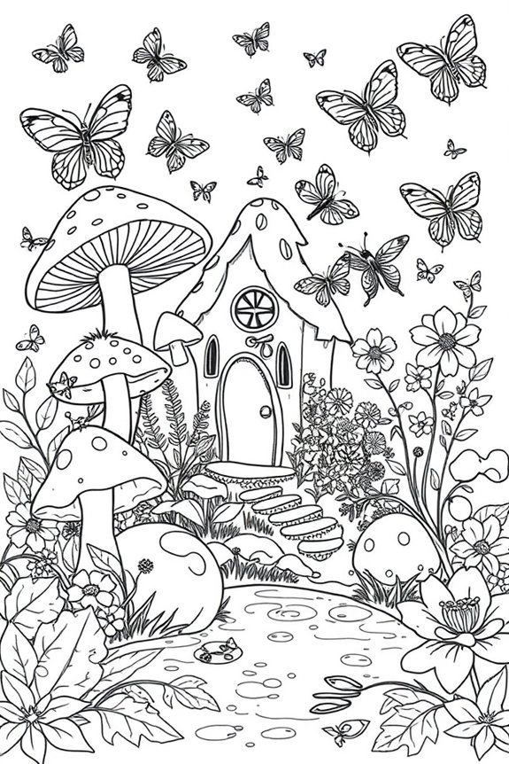 Feengarten Ausmalbild