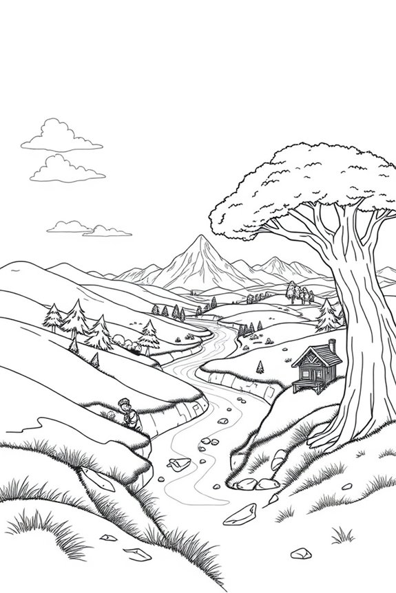 Fortnite Landschaft Ausmalbild