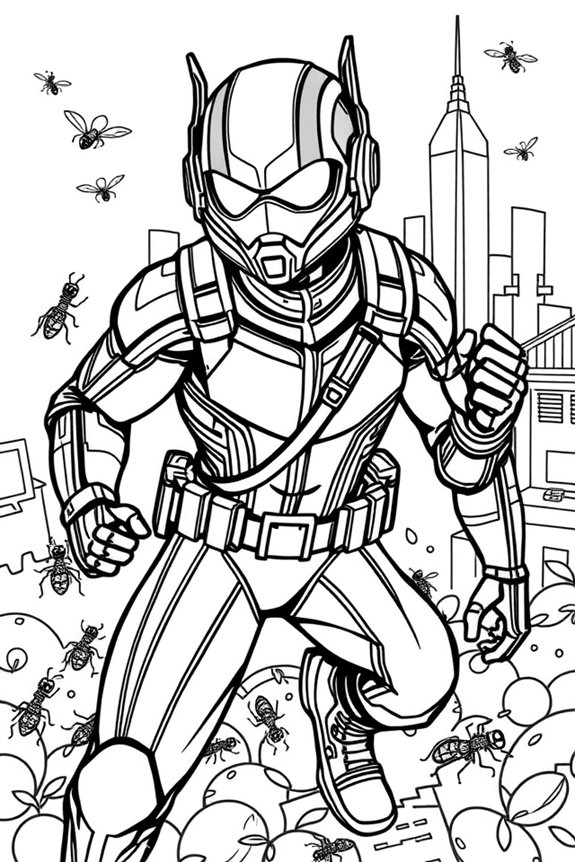 kostenlose Ant-Man Ausmalvorlage