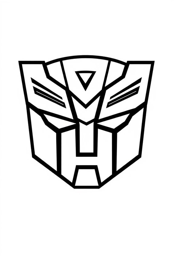 kostenlose Autobot-Logo-Malvorlage