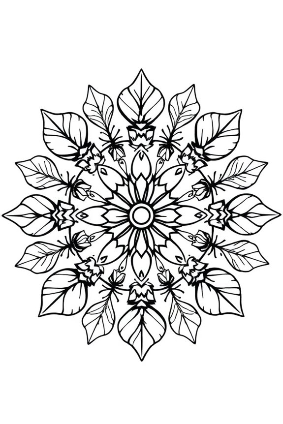 kostenloser herbst mandala ausmalen