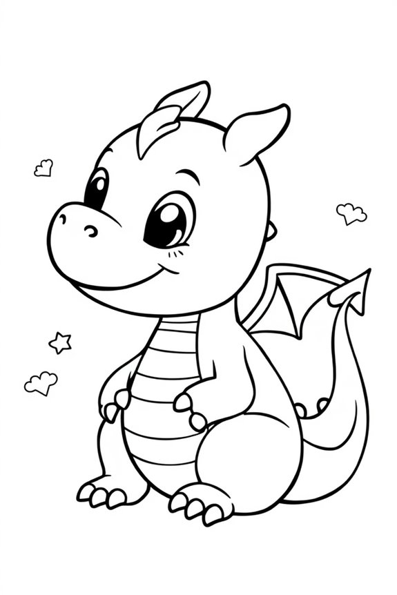 kostenloses Baby-Drachen-Ausmalbild