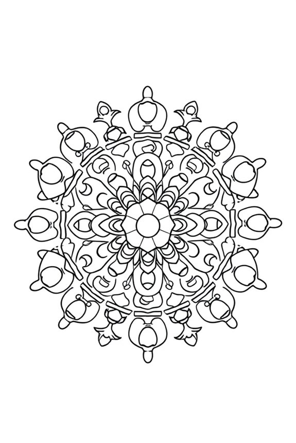 kostenlose Baby Mandala Ausmalbilder