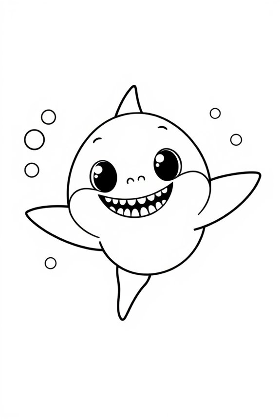 kostenlose Baby Shark Ausmalvorlage