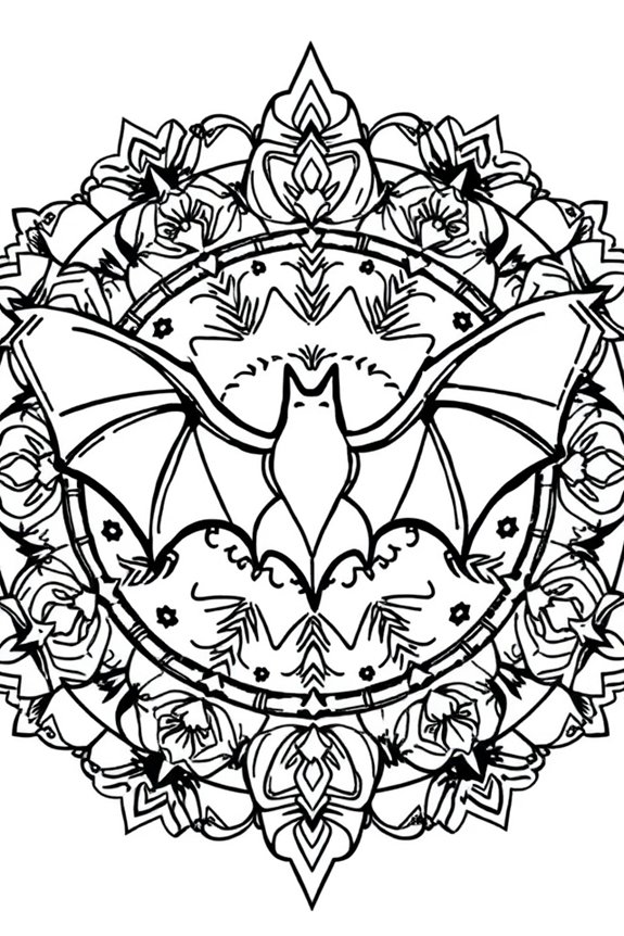 kostenlose Fledermaus-Symbol-Ausmalbilder