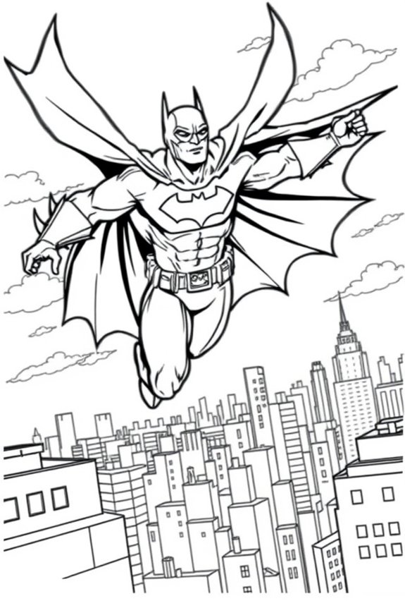 kostenlose Batman-Malvorlage