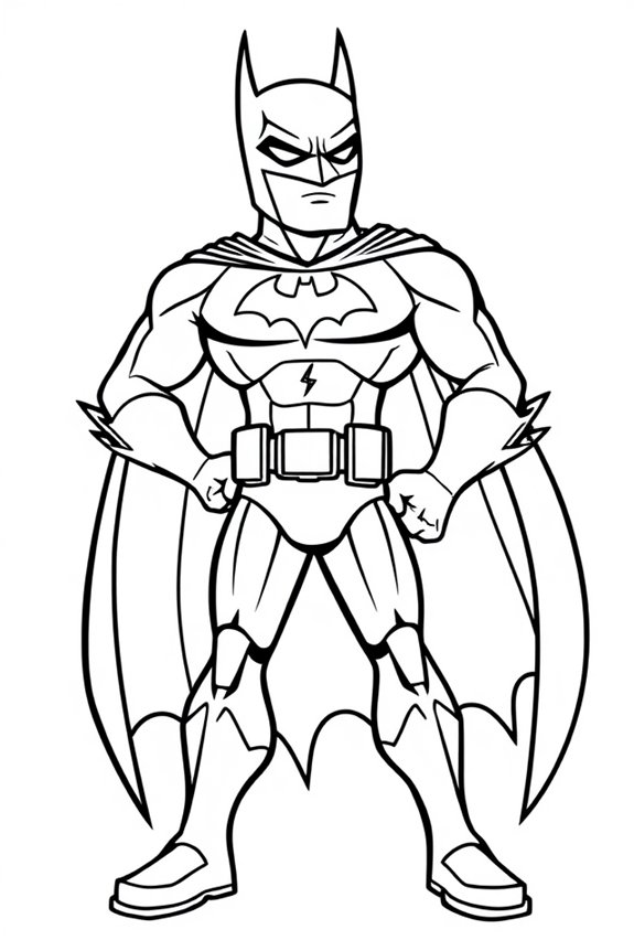 kostenlose Batman-Malvorlage