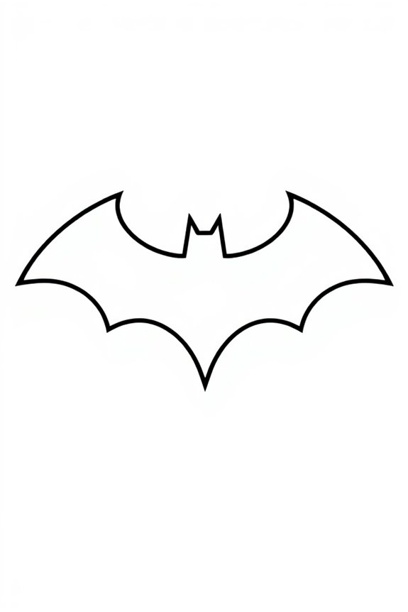kostenloses Batman-Logo zum Ausmalen