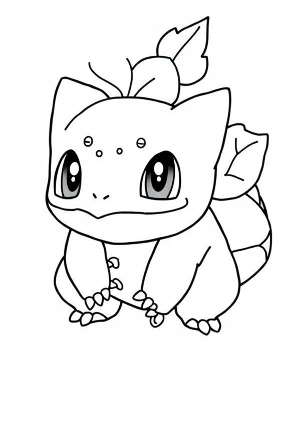 kostenlose Bulbasaur-Ausmalvorlage