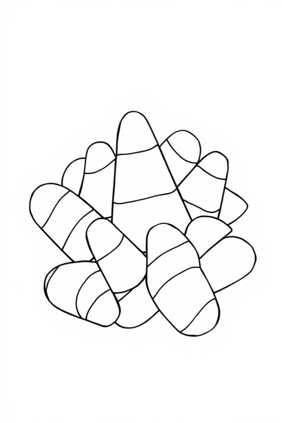 kostenlose Candy Corn Vorlage