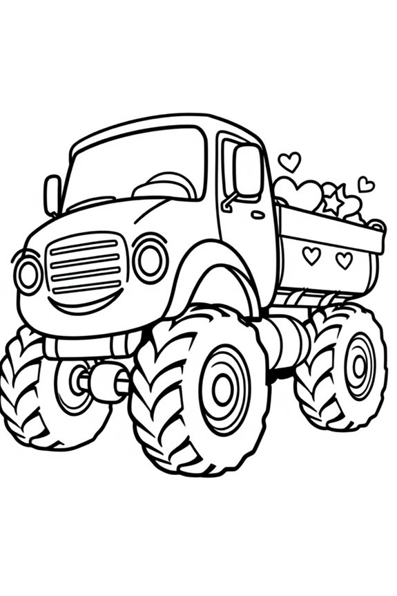 kostenlose Cartoon-LKW-Ausmalbilder