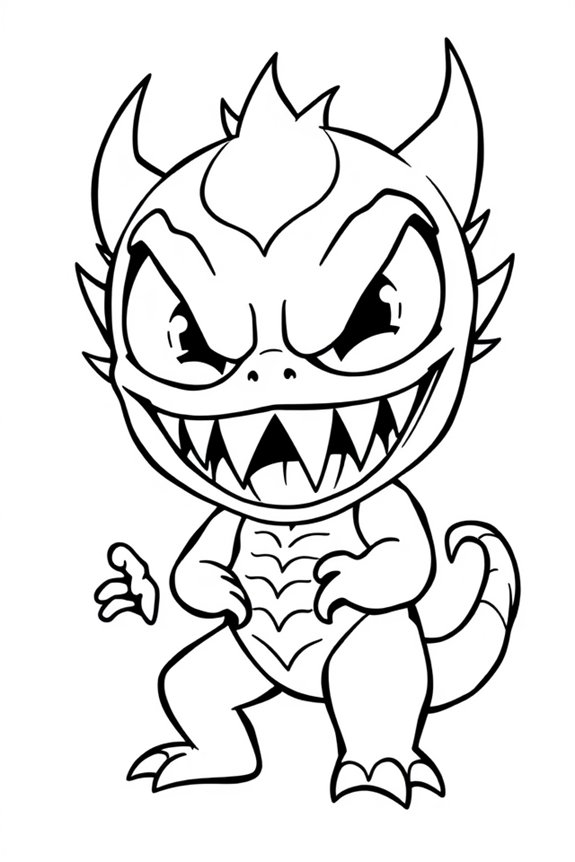 kostenlose Chibi Venom Ausmalvorlage