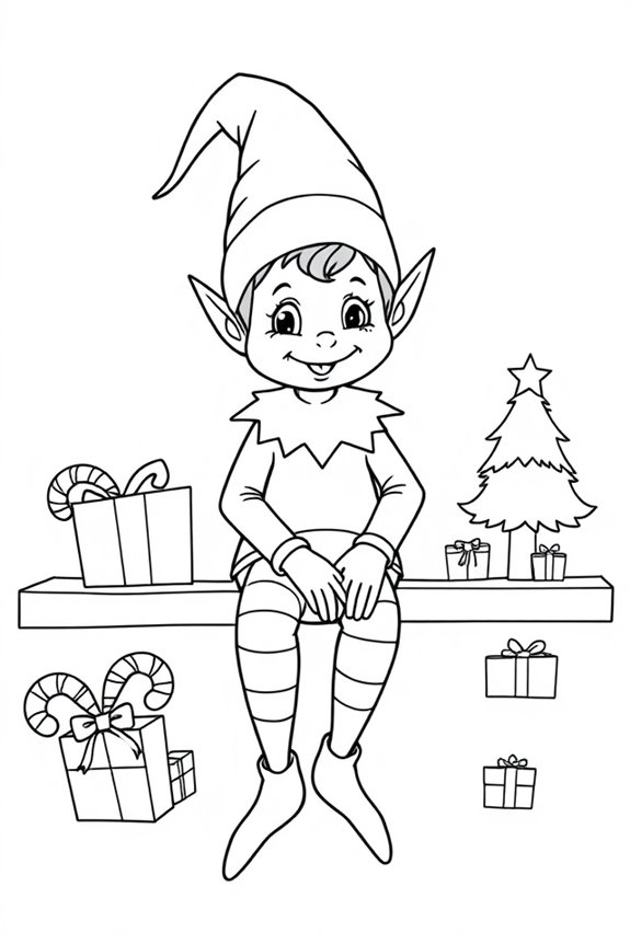 kostenlose Weihnachts-Malvorlage